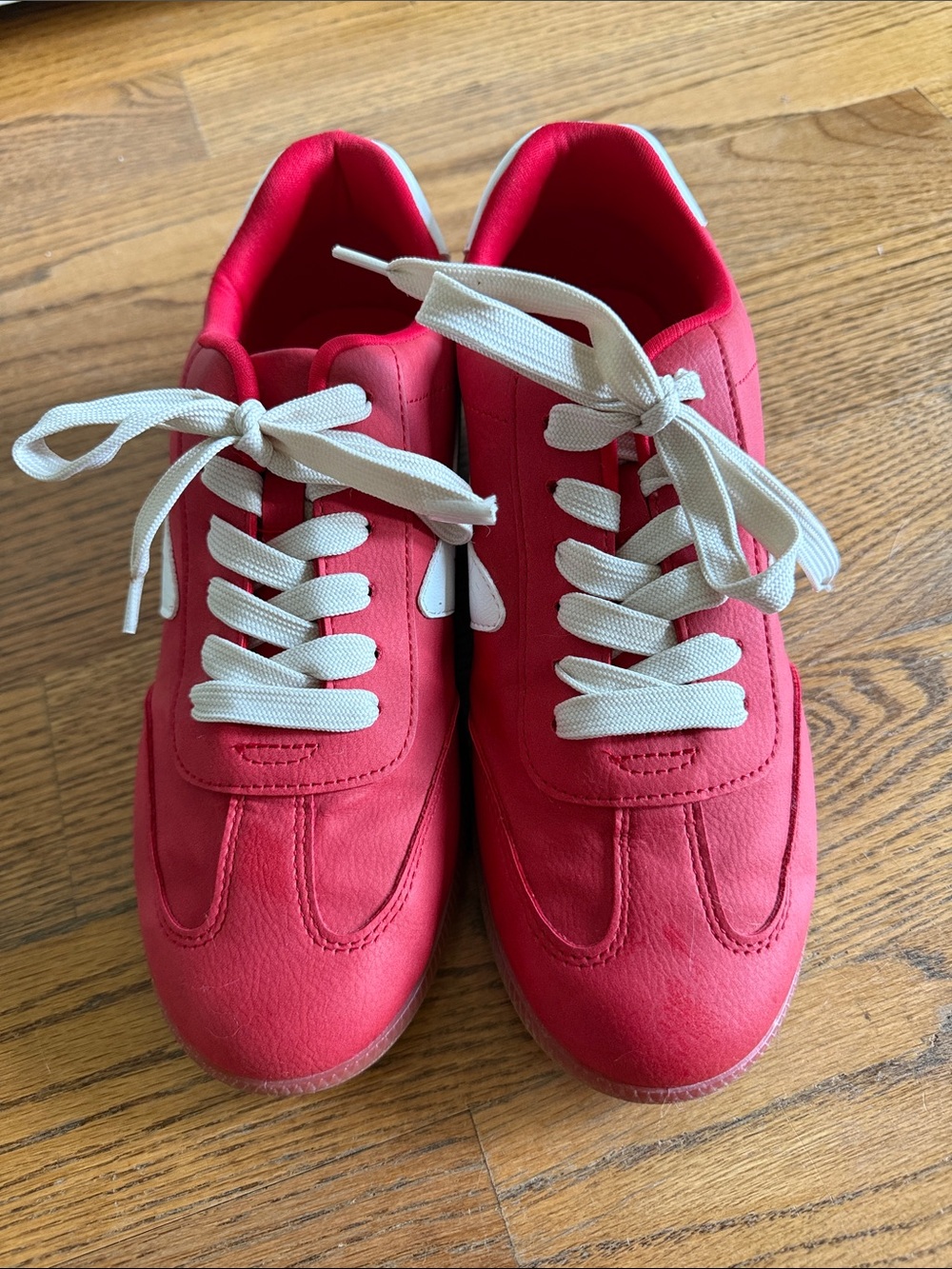 Dolce Vita Red and White Athletic Sneakers - Picture 2 of 7